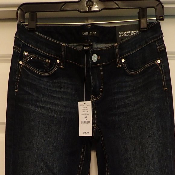 WHBM 💕 Dark Wash Denim Jeans NWT.       Inseam 32”, waist,length 40” - Picture 2 of 9